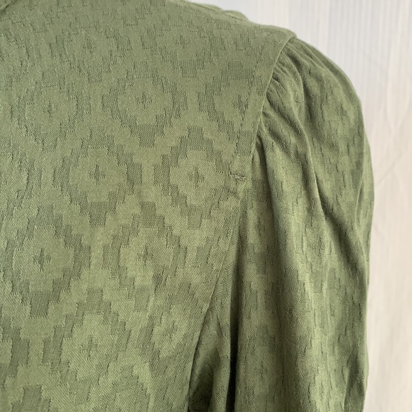 A.P.C. Paris green embossed French designer tunic dresss - Picture 4 of 11